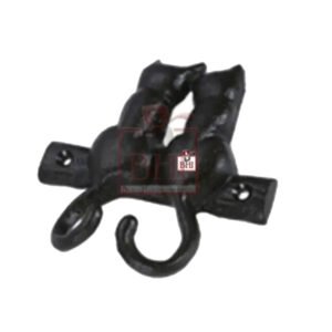 Cast Iron Animal Coat Hook"Cat" Style 100mm #5099 Matt Black Finish