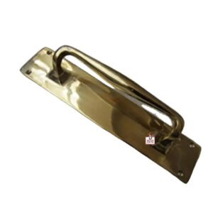 Solid Brass English Style Victorian Plaster Door Pull Handle On Plate  300mm #1279