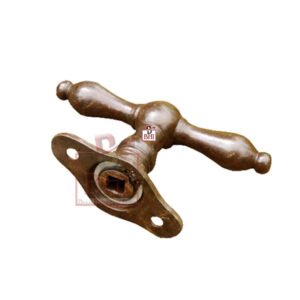 Cast Iron T Handle Fenstergriff Messing Antik 75mm #6001