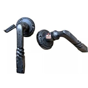 Cast Iron	Georgian twisted lever on rose 120mm#6261