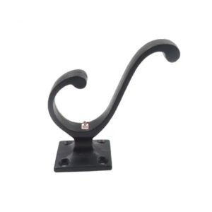 Cast Iron Hat & Coat Hook 80mm #1668 Black Finish