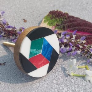 CABINET KNOB WOOD 43mm #6454 (Set of 6 Pcs)