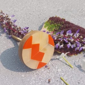 CABINET KNOB WOOD ACRYLIC 40mm #6492 (Set of 6 Pcs)