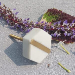 CABINET KNOB MARBLE 40mm #6496 (Set of 6 Pcs)