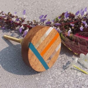 CABINET KNOB WOOD 42mm #6501 (Set of 6 Pcs)