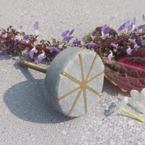 CABINET KNOB MARBLE 40mm #6499 (Set of 6 Pcs)