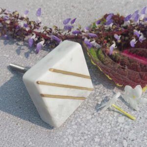 CABINET KNOB MARBLE 35mm #6512 (Set of 6 Pcs)