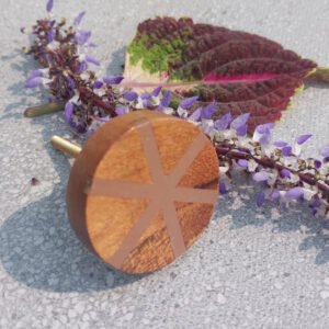 CABINET KNOB WOOD 43mm #6534 (Set of 6 Pcs)