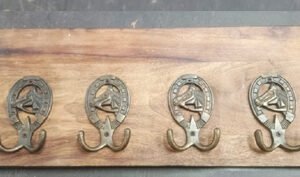 Indian Shelf Handmade Horse Hooks Hangers Handle Wall Hanging Coat Key Holders Hat Mug Kitchen Utensils Bathroom 455mm #9479