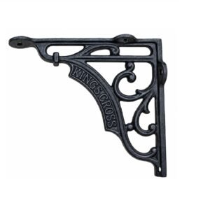 Antique Cast Iron London Kings Cross Shelf Brackets