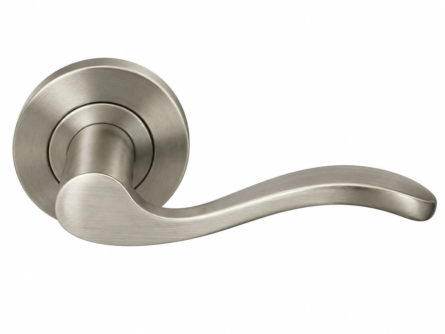 ALUMINIUM DOOR HANDLE ON ROSE 50mm ROSE x 115mm HANDLE #1071
