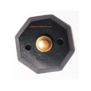 Cast Iron Door Bell Push Button Octagon 65mm #1039
