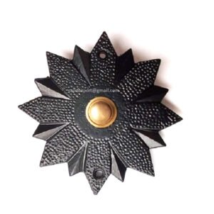 Cast Iron Bell Push Button Sunshine 100mm #1029