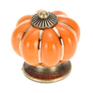 Ceramic Cabinet Knob Pumpkin style 40mm # 2132 (Set of 6 Pcs)