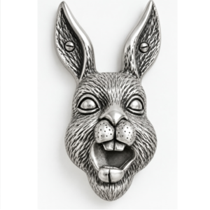 Bottle Opener,Rabbit Bunny Face Shaped Bottle Opener, Creative Beverage Can Opener Kitchen Gadget, for Jelly Jars, Wine, Beer,Cans, Sauce Bottles Wall Mounted 130mm#3269
