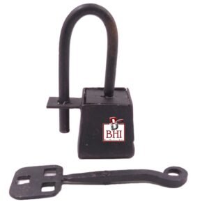 Hand Forged Iron Handmade Birka Box With Key 110mm #3288