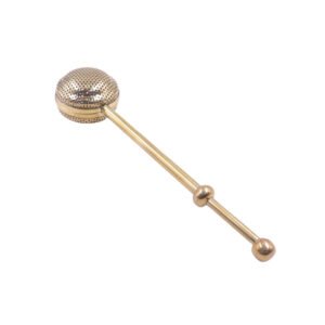Brass Herbal Tea Diffuser Sprung Strainers 180x42mm #3810 Chrome Polished & Brass Shiny Finishings