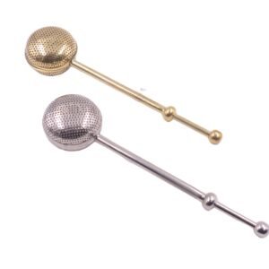 Brass Herbal Tea Diffuser Sprung Strainers 180x42mm #3811 Chrome and Brass Finishing available