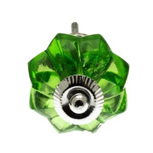 GLASS CRYSTAL CABINET KNOB 40x35mm #2435 (Set of 6 Pcs)