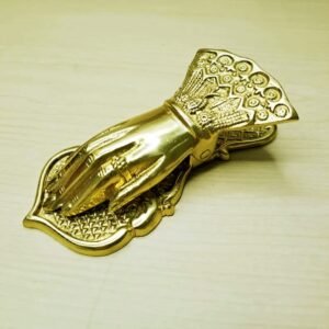 Solid Brass Ladies Finger Desk Note Book Binder / Antique Paper Clip / Hand Paper Clamp/ / Vintage Page Holder/ Book Clasp #9657